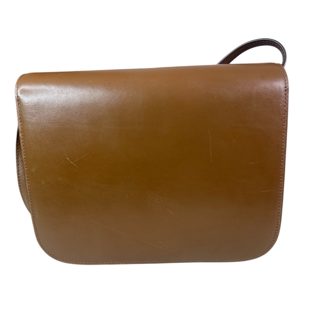 CELINE Box Classic Elegant Brown Leather Shoulder Bag - Picture 3 of 10
